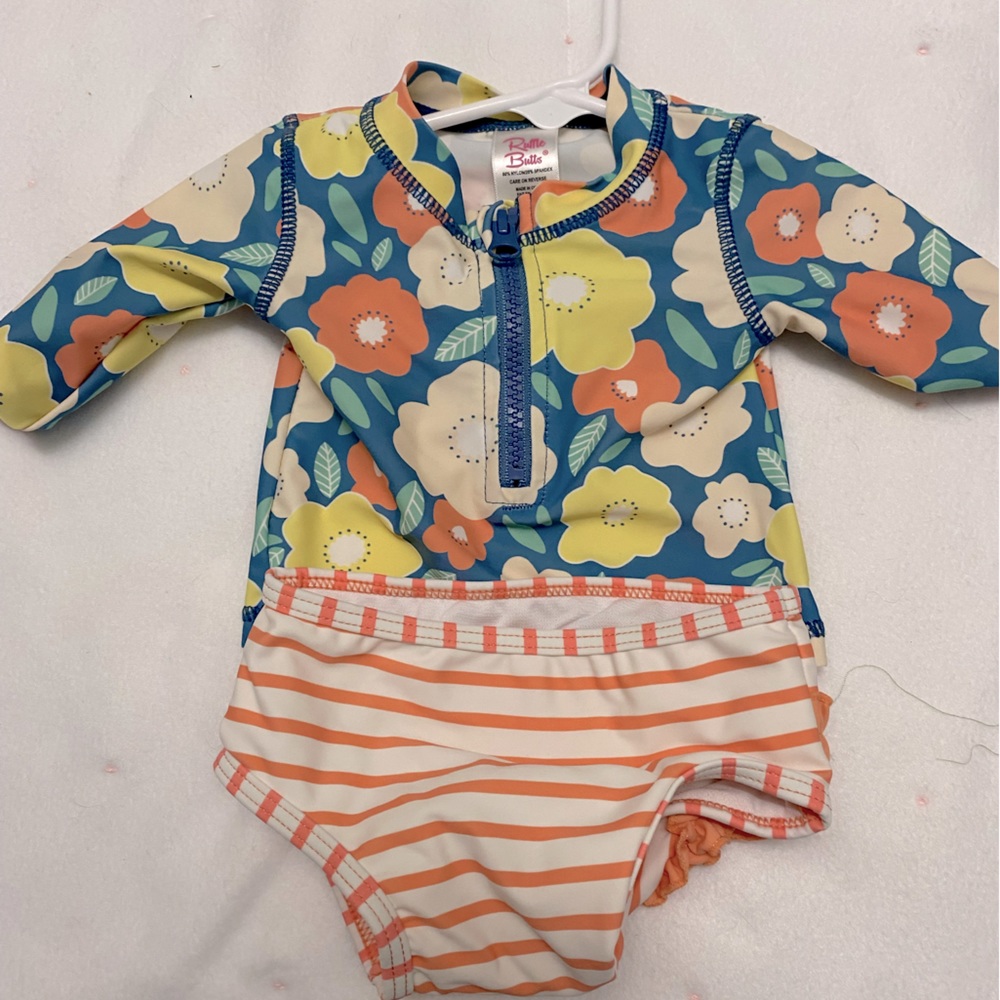 Ruffle Butts Baby swim suit 3-6 months